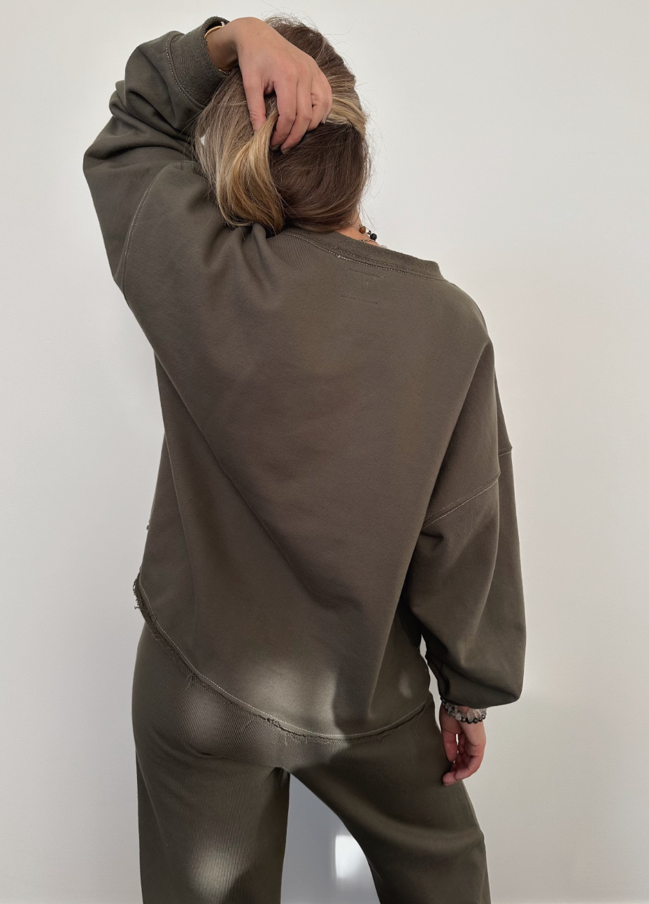 SWEATSHIRT THE RESET OLIVE