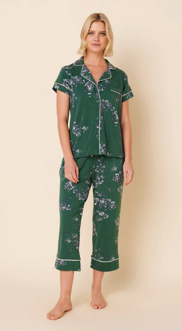 PAJAMA SET CAPRI PIMA WILLOW HUNTER (NRD)