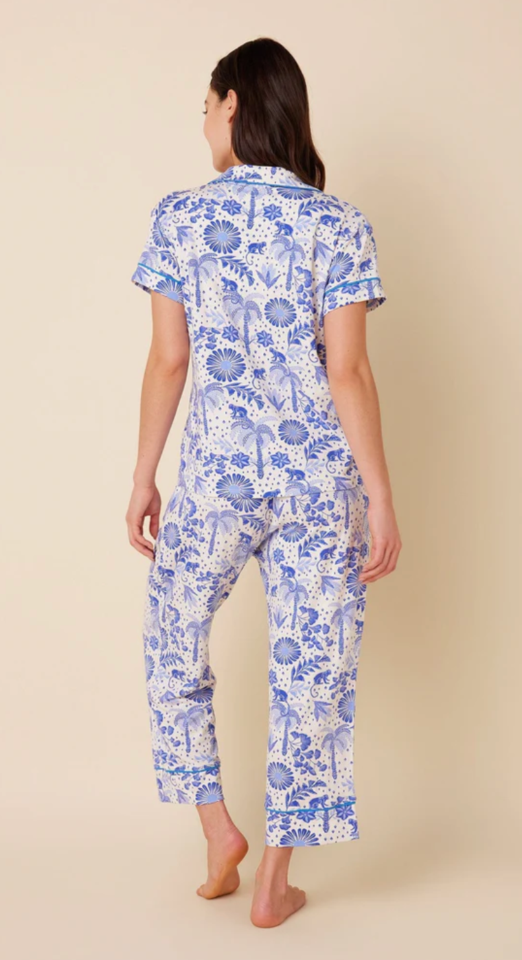 PAJAMA SET CAPRI PIMA PALMERA WHITE SMALL (NRD)