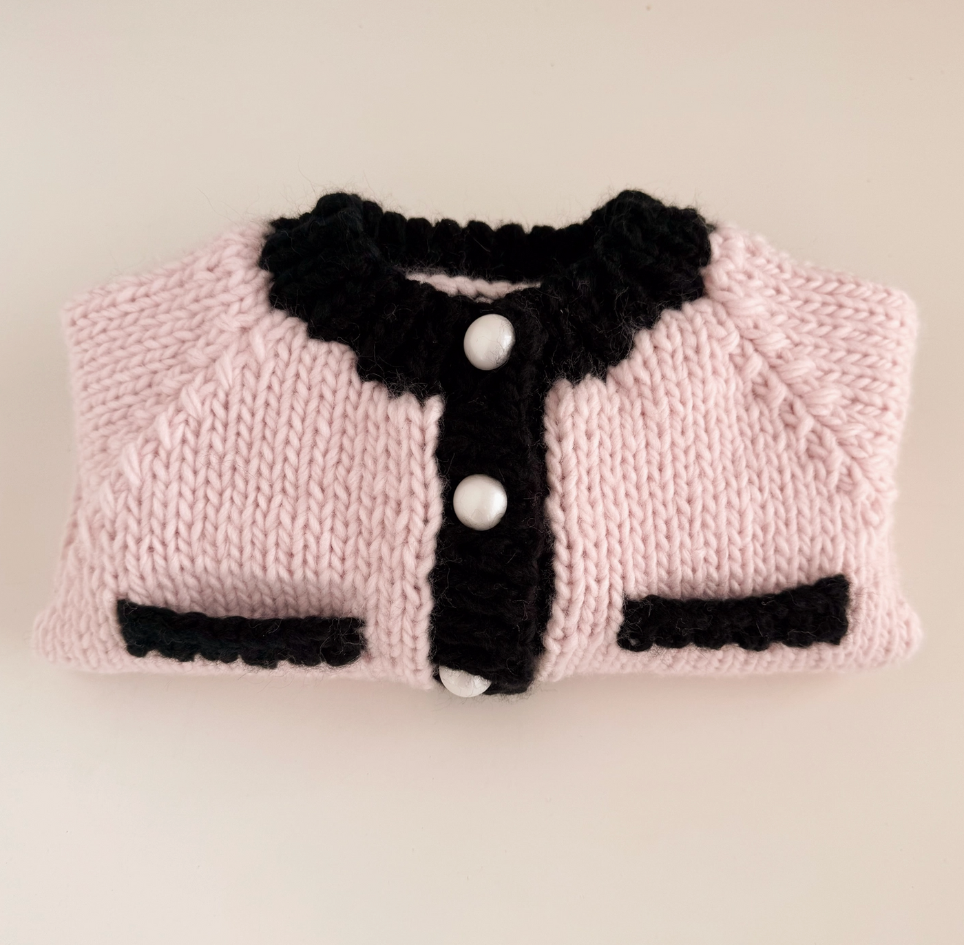 CARDIGAN COCO PINK/BLACK