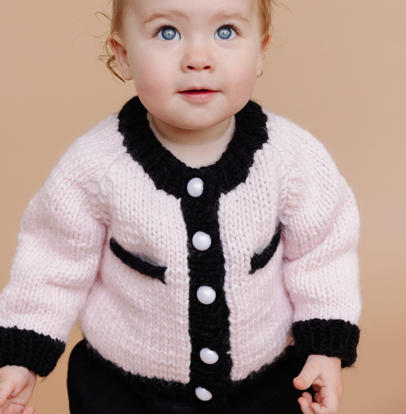 CARDIGAN COCO PINK/BLACK