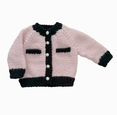 CARDIGAN COCO PINK/BLACK