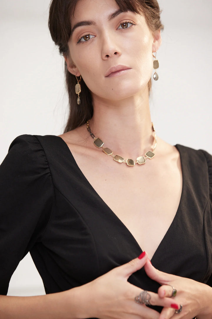 NECKLACE LINKS OF PYRITE