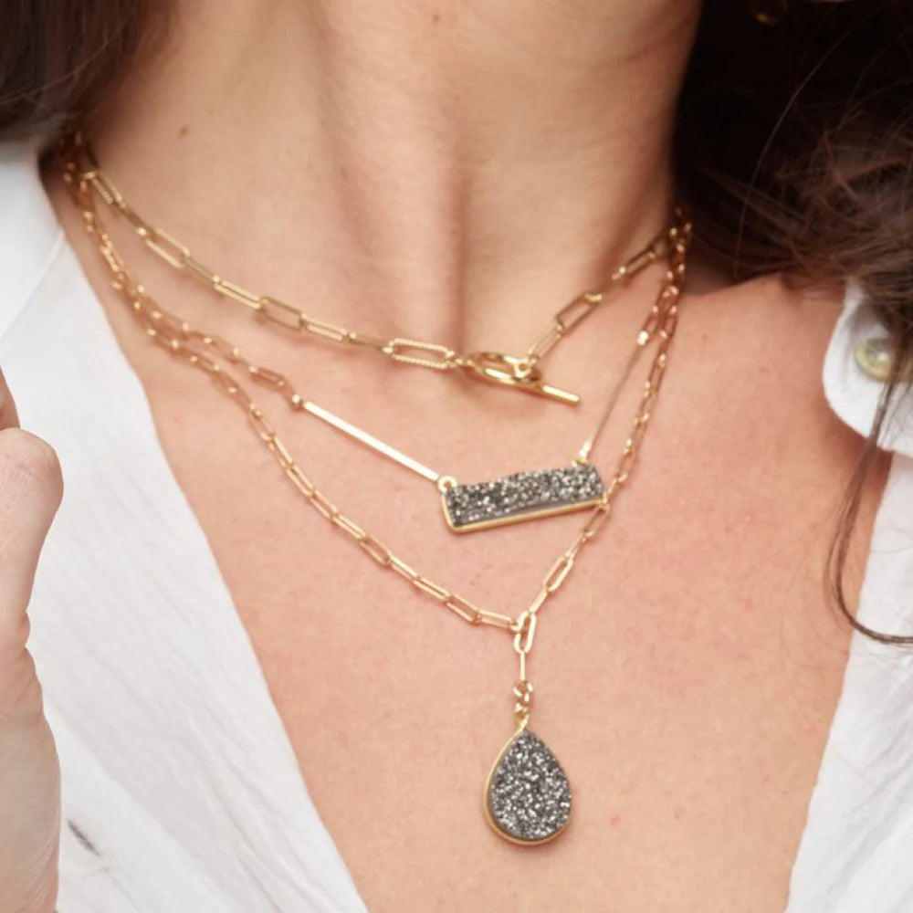 NECKLACE PAPERCLIP TOGGLE #78312