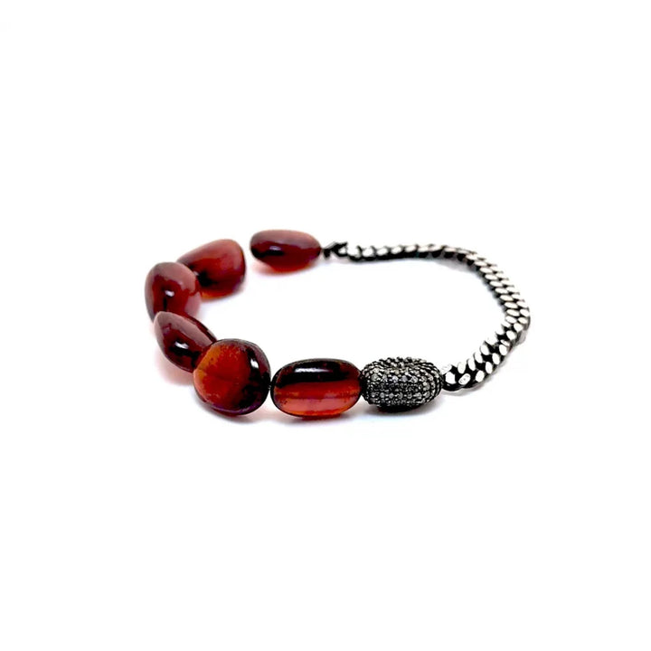 BRACELET DOUBLE EDGE GARNET