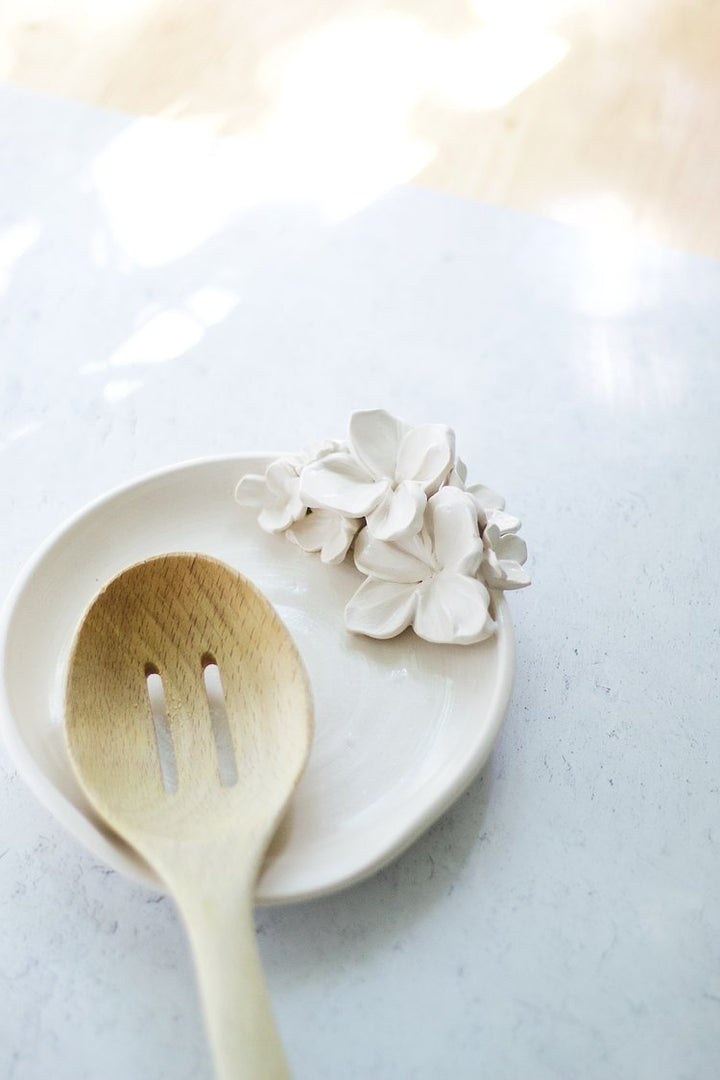 SPOON REST CREAM BLOSSOM #78327