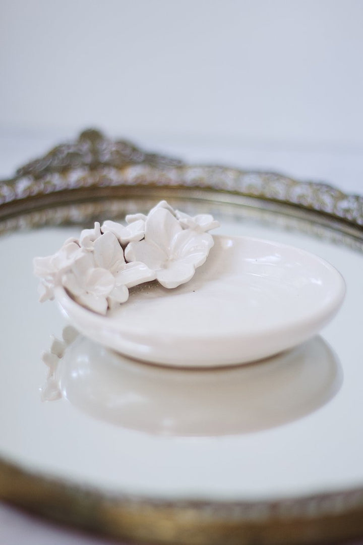 RING DISH CREAM BLOSSOM #78329