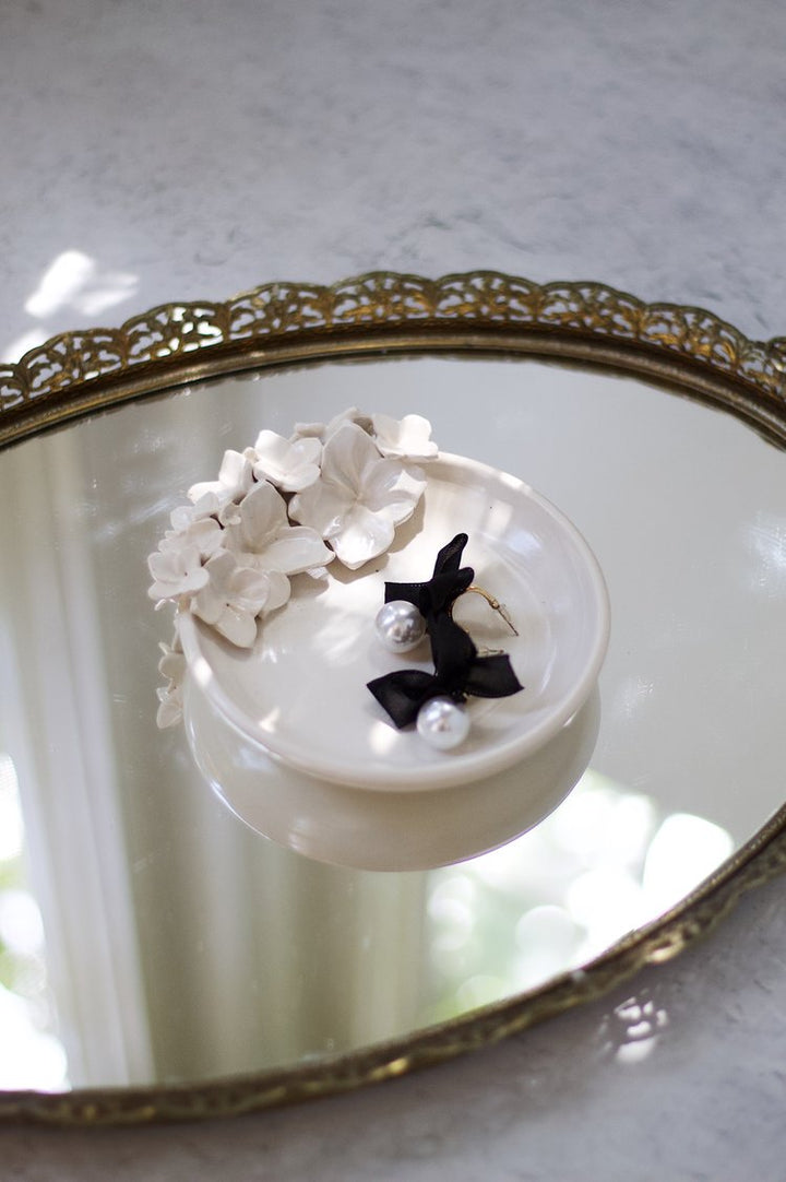 RING DISH CREAM BLOSSOM #78329