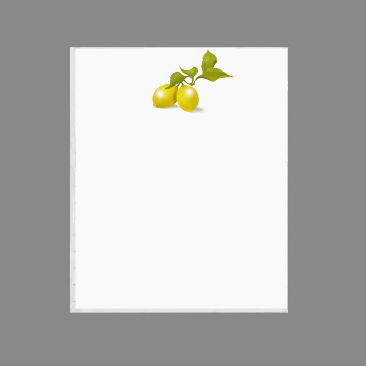 NOTEPAD LEMON WITH TRAY