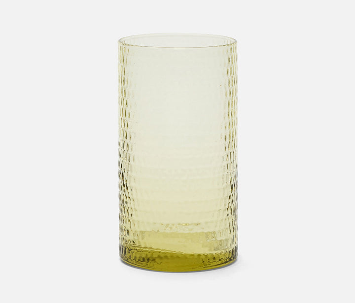 HIGHBALL GLASS TEXTURED SAGE  #78665