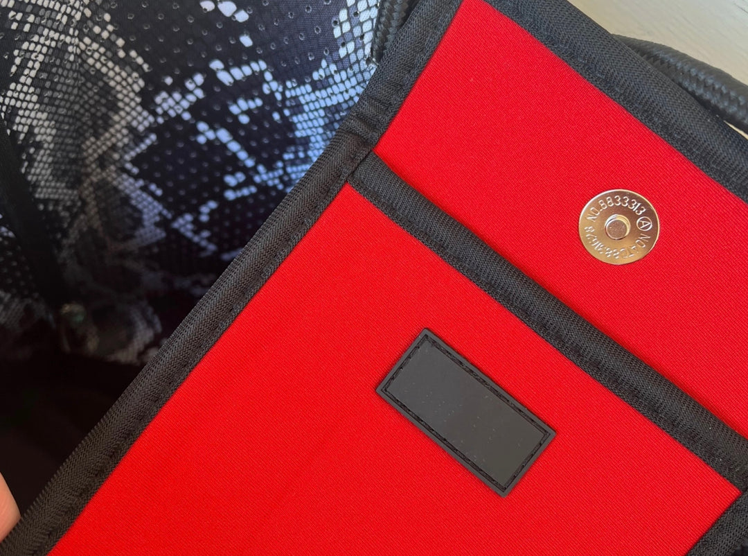 TOTE BAG NEOPRENE RED/WHITE/BLACK #78681