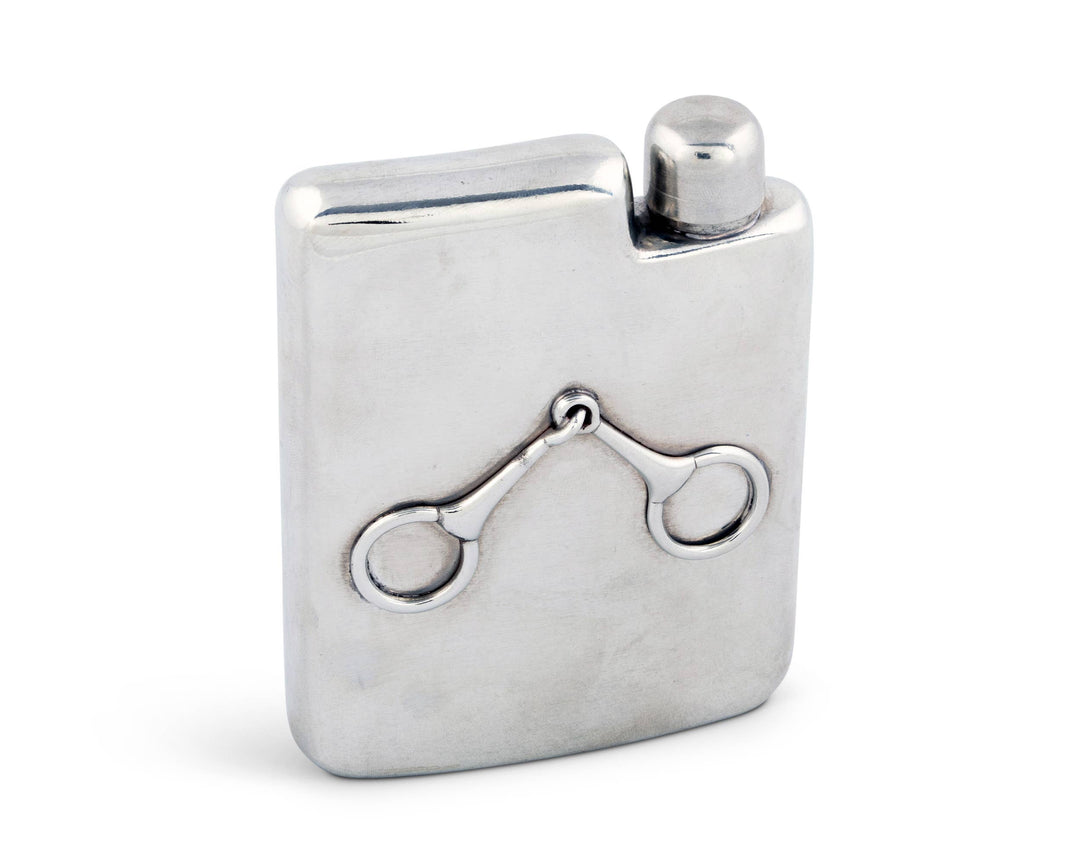 FLASK EQUESTRIAN PEWTER