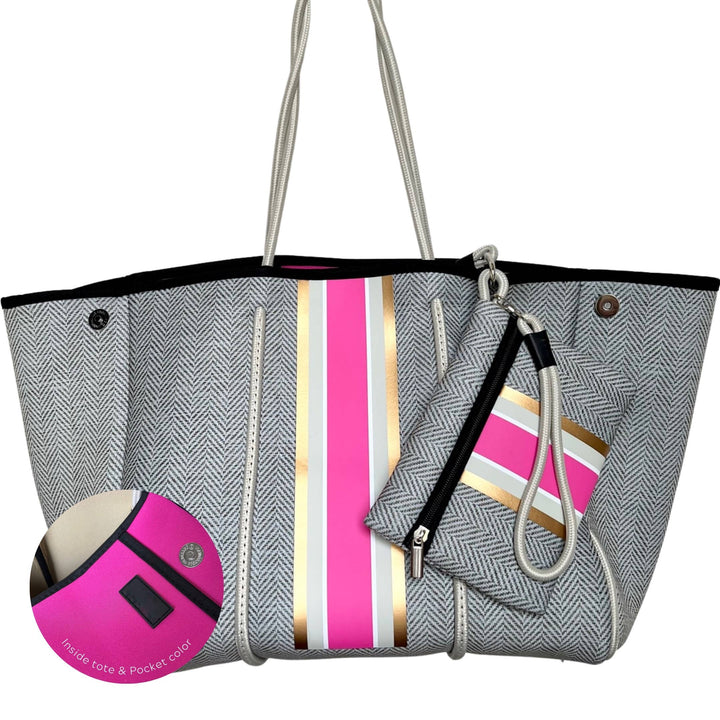 TOTE BAG ZEBRA/PINK #78691