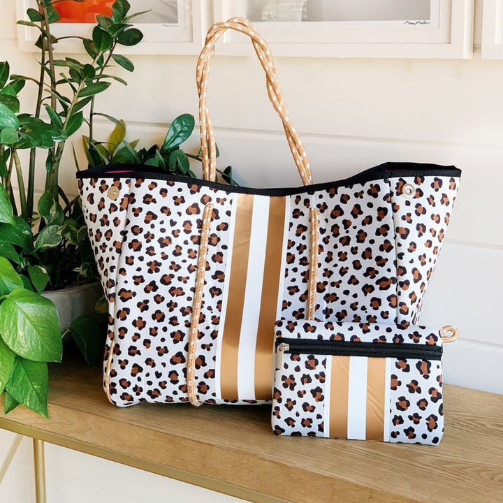 TOTE BAG LEOPARD/PINK #78704