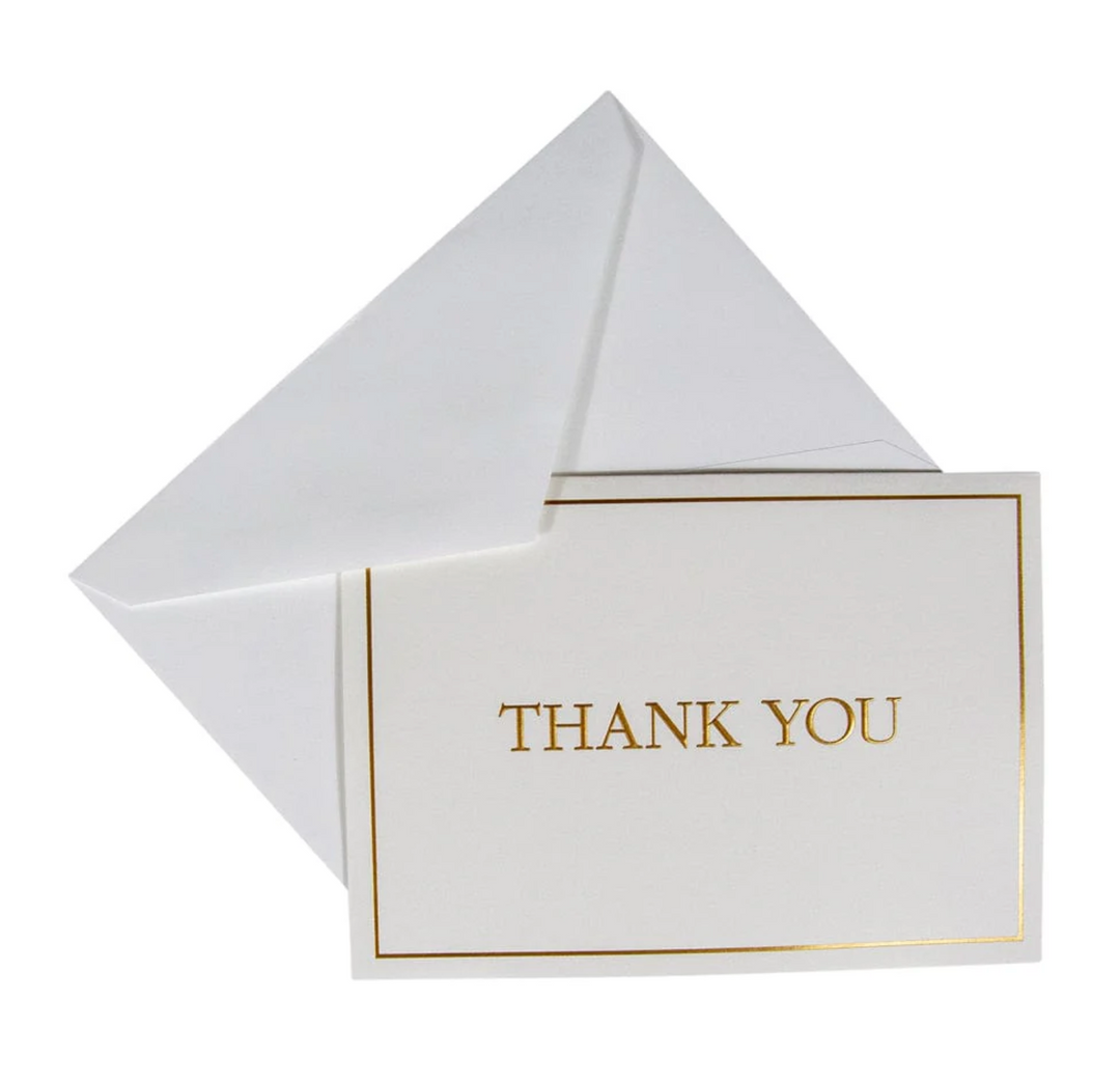 NOTES THANK YOU GOLD EMBOSSED #78934