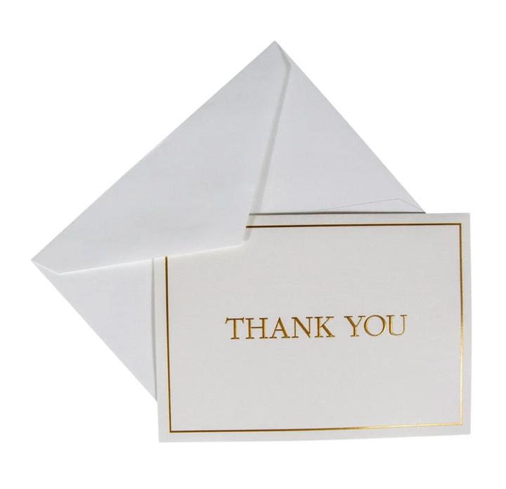 NOTES THANK YOU GOLD EMBOSSED #78934