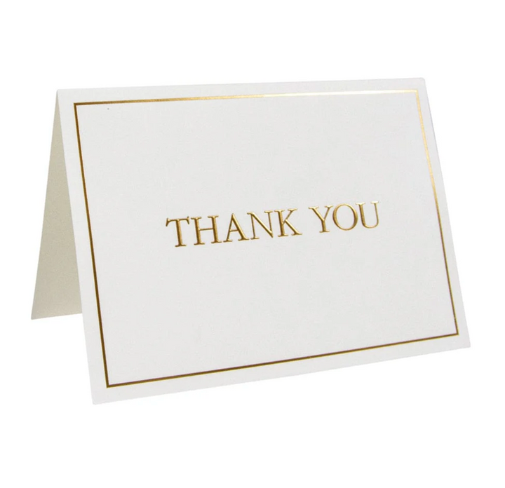 NOTES THANK YOU GOLD EMBOSSED #78934