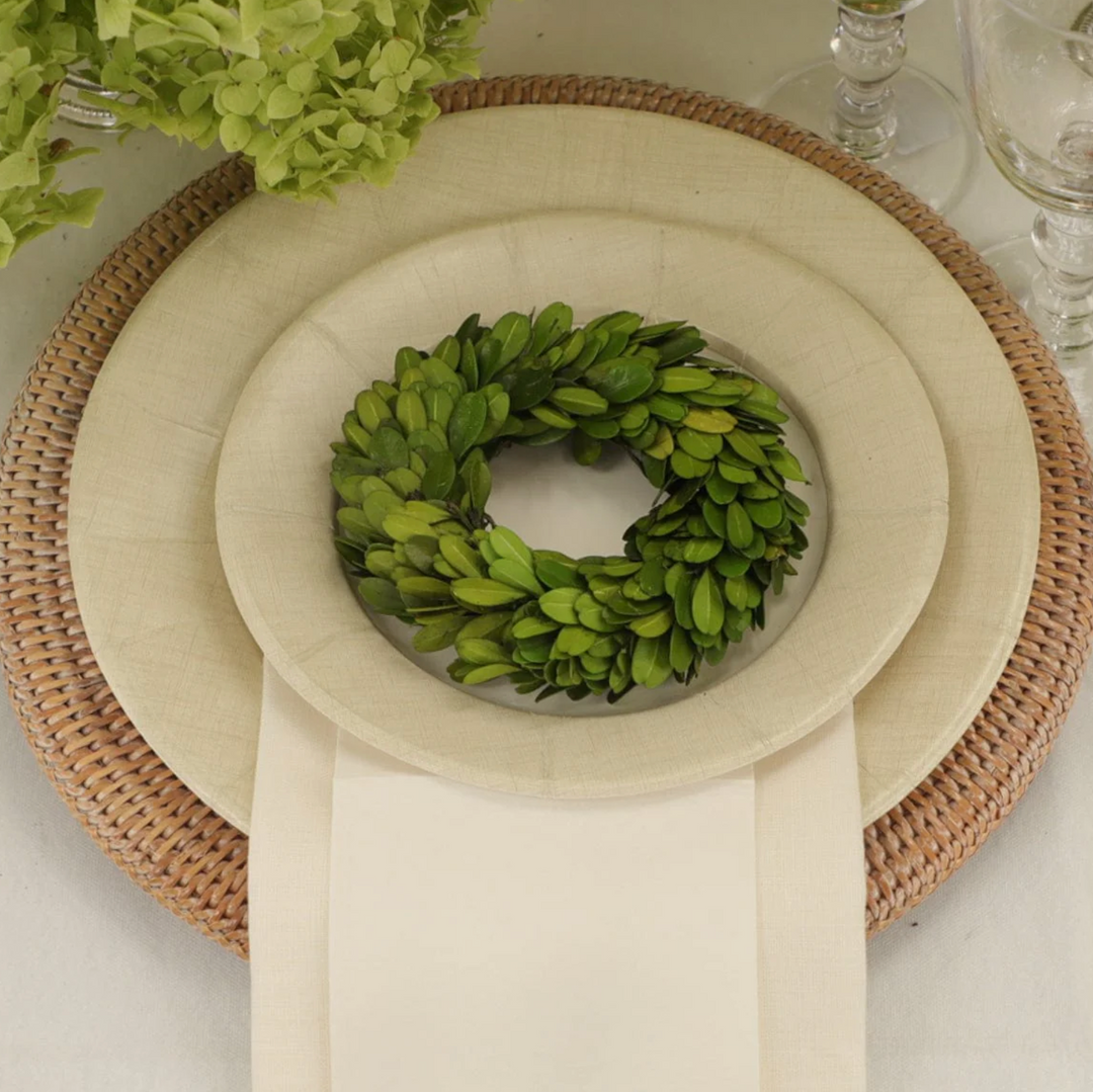 PLATE CHARGER ROUND WHITE NATURAL #78943