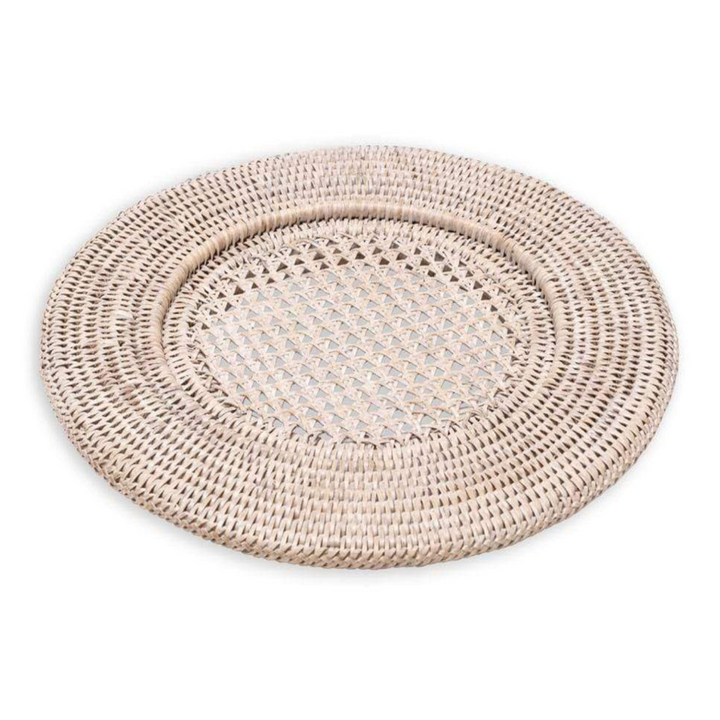 PLATE CHARGER ROUND WHITE NATURAL #78943