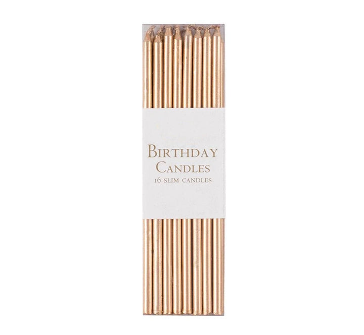 CANDLES BIRTHDAY SLIMS GOLD #78949