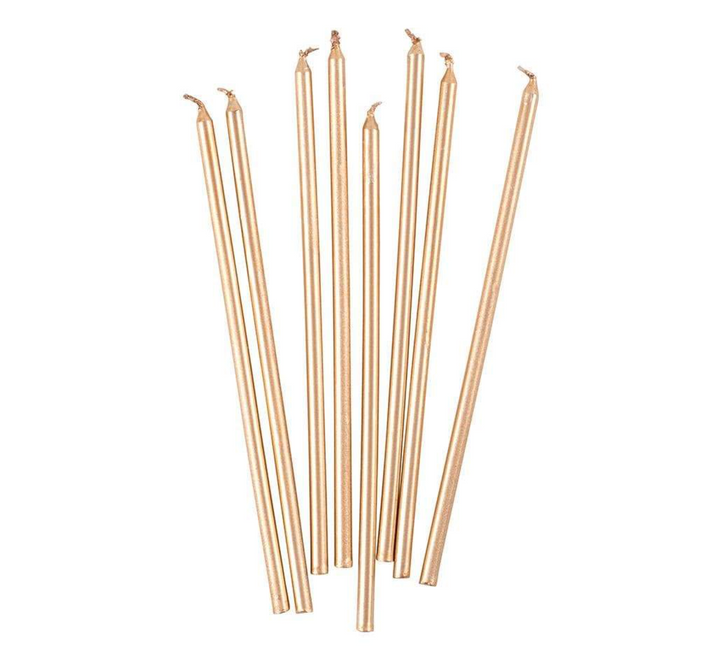 CANDLES BIRTHDAY SLIMS GOLD #78949