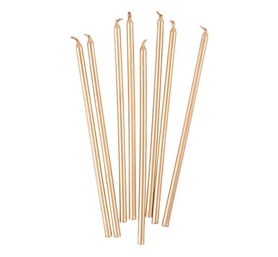 CANDLES BIRTHDAY SLIMS GOLD #78949