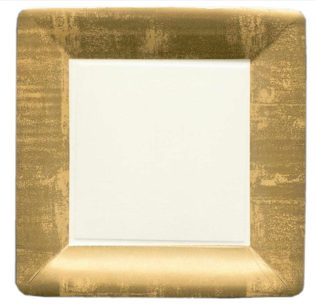 PLATES DINNER PAPER GOLD #78953