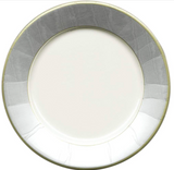PLATE DINNER PAPER SILVER