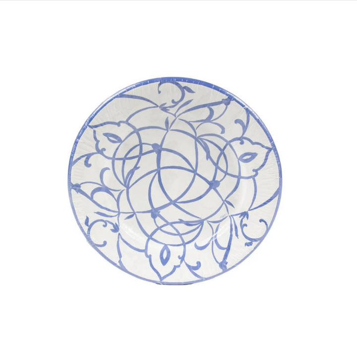 PLATE SALAD PAPER BLUE ROUND #78959