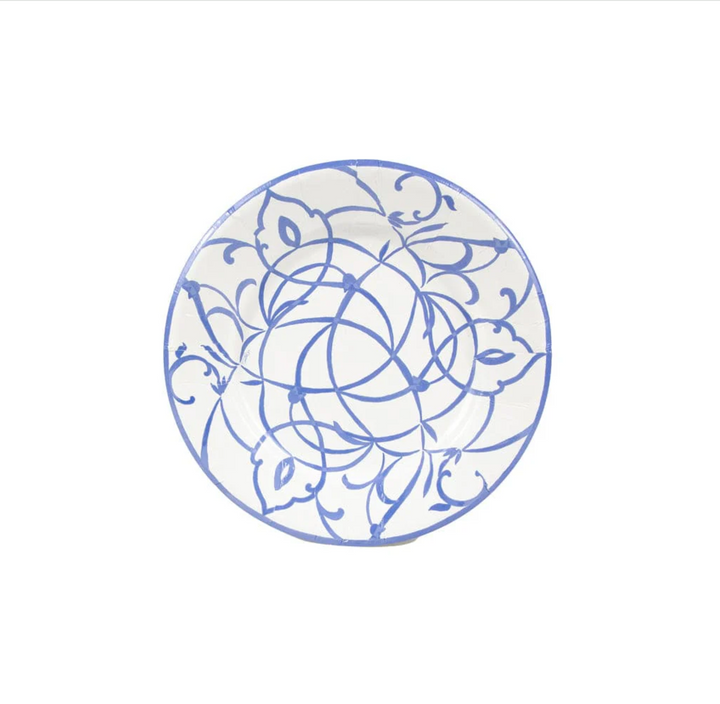 PLATE SALAD PAPER BLUE ROUND #78959
