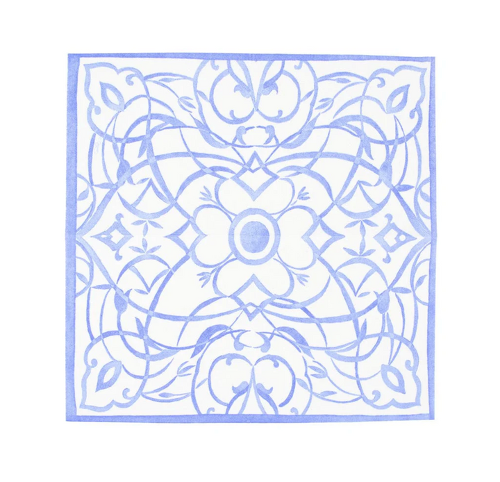 NAPKIN COCKTAIL CERAMIC BLUE #78958