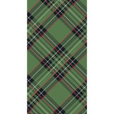 NAPKIN GUEST GREEN PLAID PK16