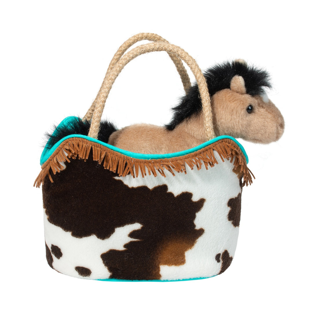 TOY BUCKSKIN HORSE IN SASSY SAK #79129