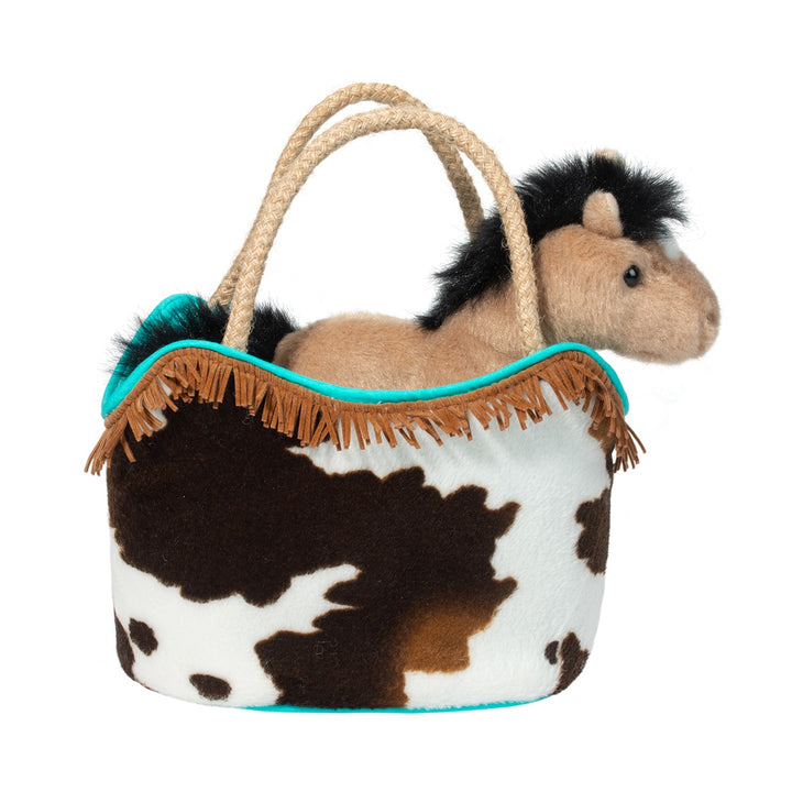 TOY BUCKSKIN HORSE IN SASSY SAK #79129