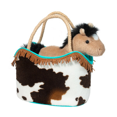 TOY BUCKSKIN HORSE IN SASSY SAK #79129