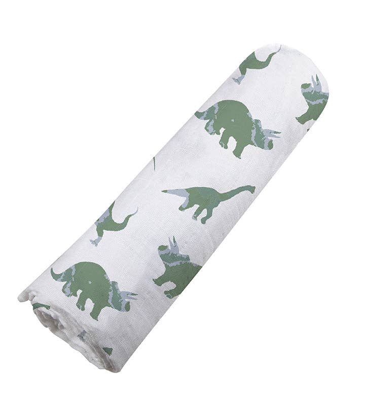 SWADDLE GRANITE GREEN DINOSAURS