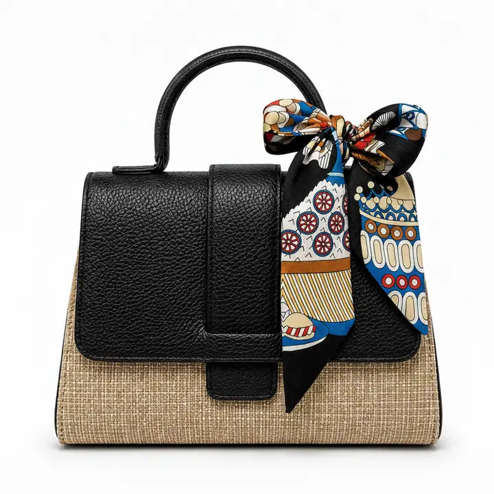 CROSSBODY RAFFIA TOP