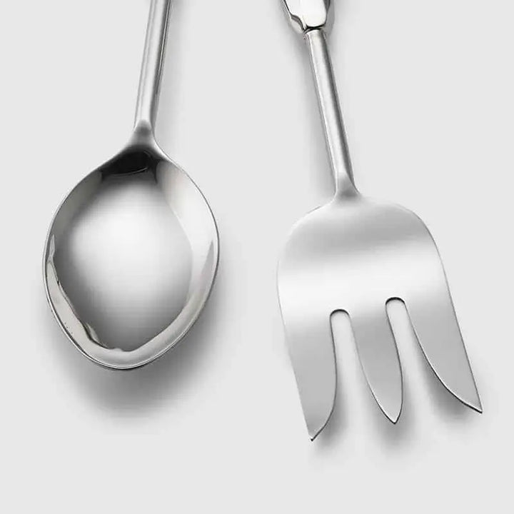 S/2 VEGETABLE SPOON & MEAT FORK