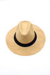 STRAW HAT PANAMA NATURAL W/ BLACK BAND (NRD)