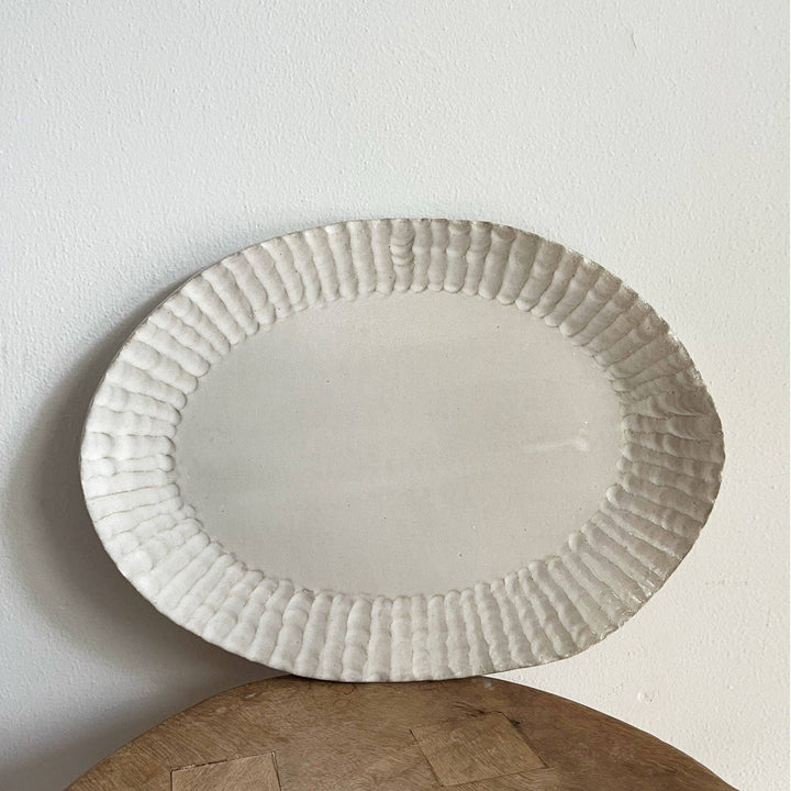 PLATTER OVAL RIB EDGE WIDE
