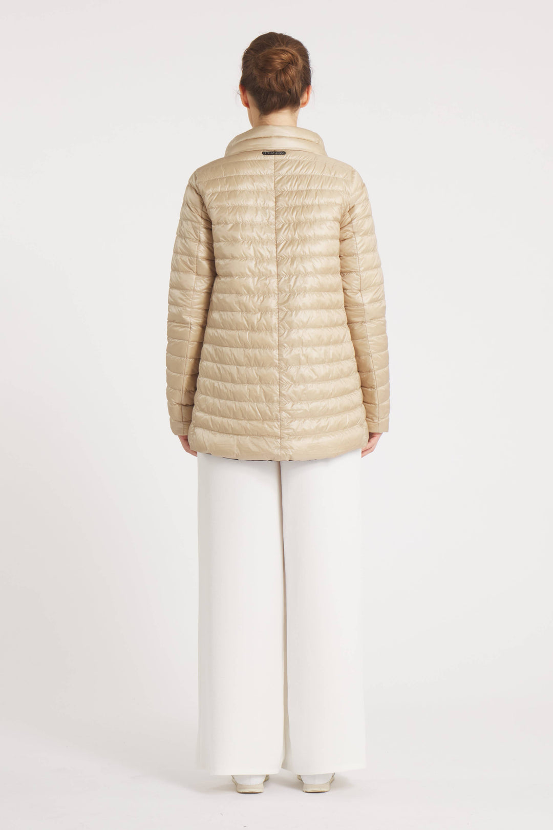 COAT REVERSIBLE DOWN 2 IN 1 MATTE BLACK TAUPE THE KNIGHTSBRIDGE