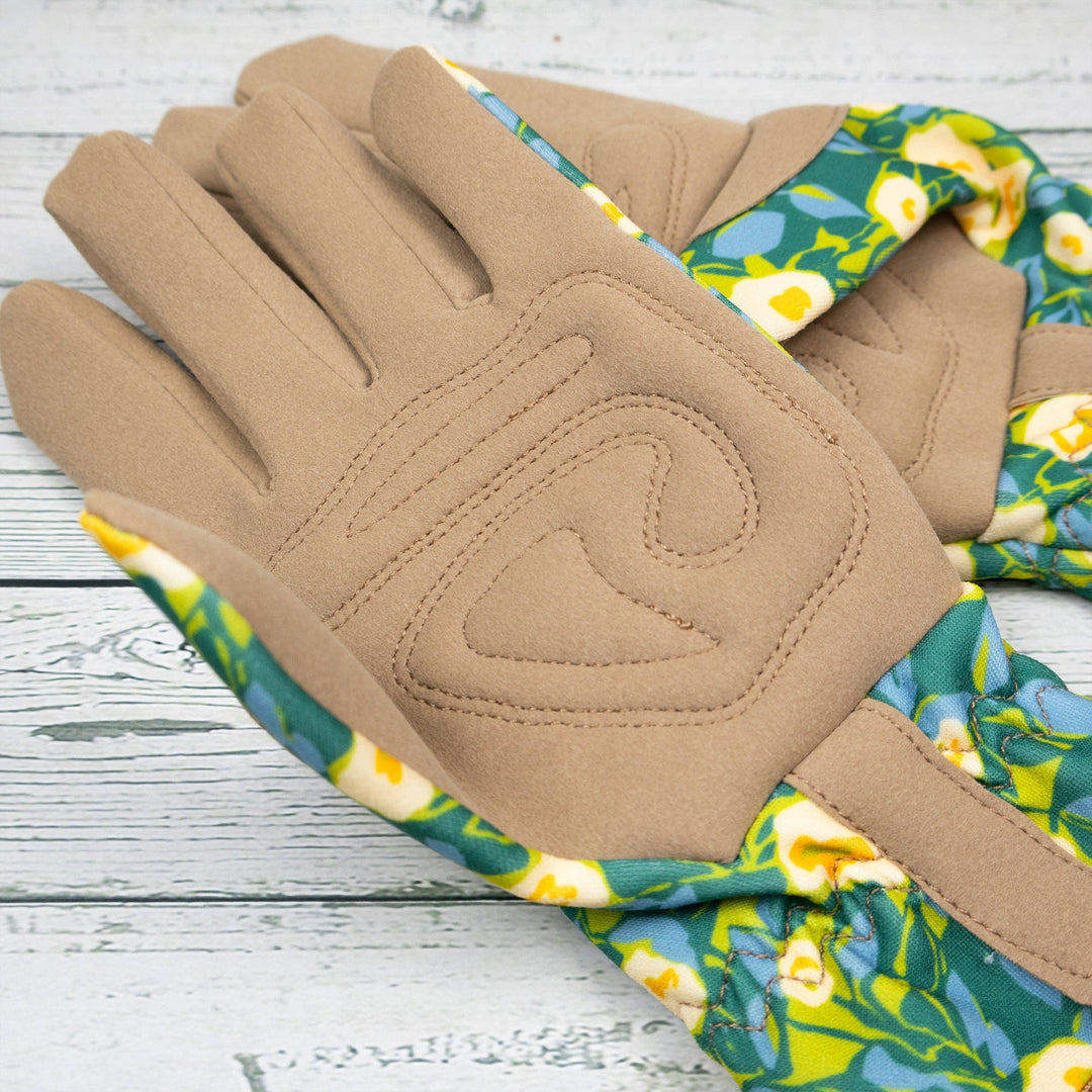 GARDENING GLOVES ABSTRACT FLORAL
