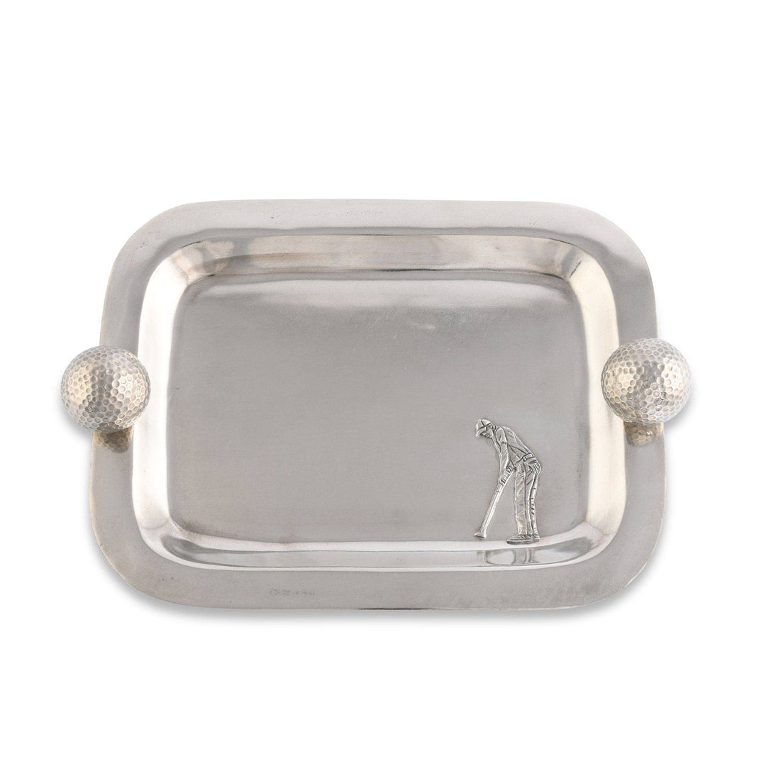 CATCHALL TRAY GOLF BALLS PEWTER