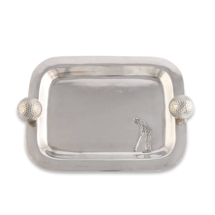 CATCHALL TRAY GOLF BALLS PEWTER