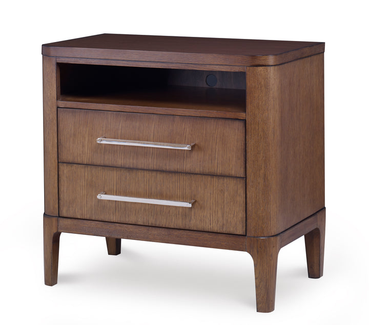 BOWERY PLACE TWO DRAWER NIGHTSTAND - BOWERY CERUSED