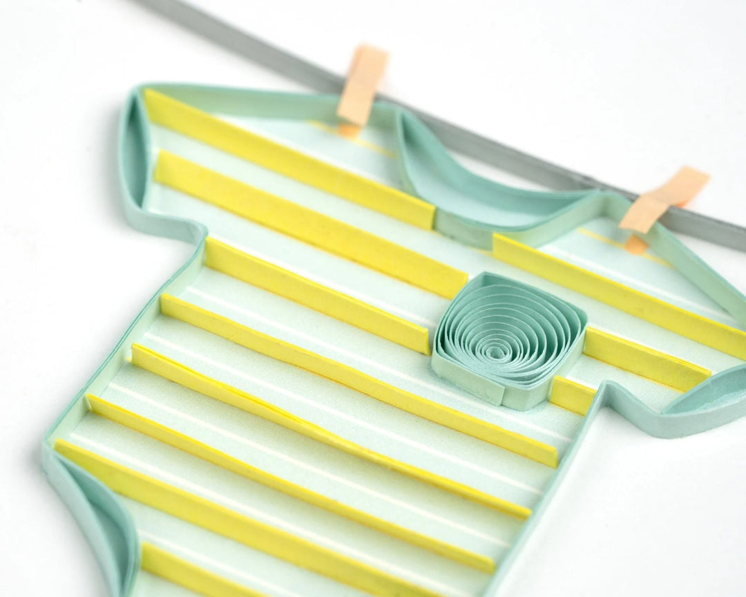 GREETING CARD "CLOTHESLINE BABY"
