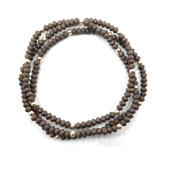 BRACELET CLASSIC MATTE BROWN GOLD