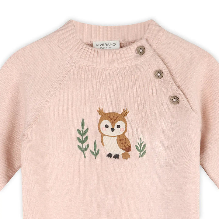 JUMPSUIT LONG SLEEVE OWL KNIT