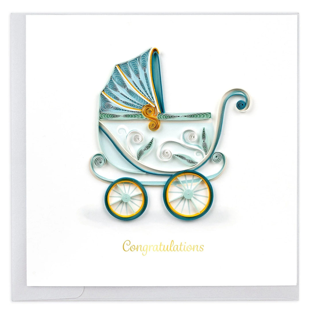 GREETING CARD "BABY BUGGY"