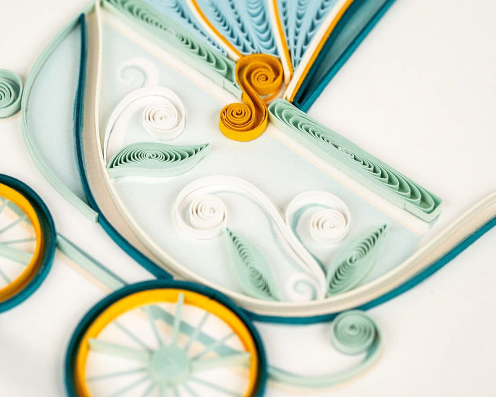 GREETING CARD "BABY BUGGY"